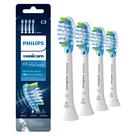 Cabeças de escova de dentes Philips Sonicare C3 Premium Plaque 4 brancas