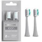 Cabeças de escova de reposição Aquasonic Icon Toothbrush, pacote com 2