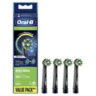 Cabeças de escova de reposição Oral-B Cross Action, pacote com 4 pretas