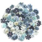 Cabeças de flores artificiais, flores silvestres, seda sintética, rosa, margarida, azul Cabeças de flores artificiais, flores silvestres, seda sintética, rosa, margarida, azul