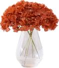 Cabeças de flores de hortênsia artificiais KISLOHUM Rust Orange x10