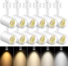 Cabeças de iluminação de trilhos LED VanoPee, pacote com 12 unidades, reguláveis CRI90+ Cabeças de iluminação de trilhos LED VanoPee, pacote com 12 unidades, reguláveis CRI90+
