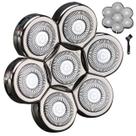 Cabeças de reposição, barbeador elétrico, 7 lâminas para homens HONTEC