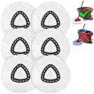 Cabeças de reposição Mop Tidy Monster Spin Mop, pacote com 6 unidades de microfibra Cabeças de reposição Mop Tidy Monster Spin Mop, pacote com 6 unidades de microfibra