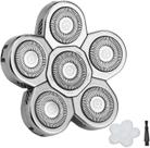 Cabeças de reposição para barbeadores Auruveby 6 Blades para homens carecas Cabeças de reposição para barbeadores Auruveby 6 Blades para homens carecas