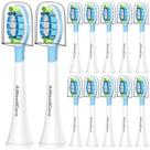 Cabeças de reposição para escovas de dentes ANeedCare, pacote com 12 unidades para Philips