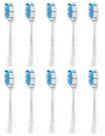 Cabeças de substituição de escova de dentes Futulkyus para Philips Sonicare Diamondclean Electric Sonic Tooth, pacote com 10 Cabeças de substituição de escova de dentes Futulkyus para Philips Sonicare Diamondclean Electric Sonic Tooth, pacote com 10