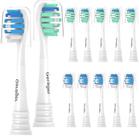 Cabeças de substituição de escova de dentes GERAGER para Philips Sonicare