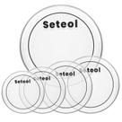 Cabeças de tambor Seteol 10 12 14 16 22 polegadas PET Clear Bass
