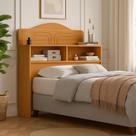 Cabeceira 100% MDF Cama Box Solteiro 2 Nichos Robusta Cabeceira 100% MDF Cama Box Solteiro 2 Nichos Robusta