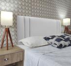 Cabeceira 140 Cama Box Double Siena Branco Corano Com Pés RBL