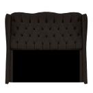 Cabeceira 150cm para Cama Estofada de Casal Aurora Suede Marrom