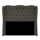 Cabeceira 150cm para Cama Estofada de Casal Aurora Suede Tabaco