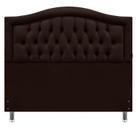 Cabeceira 160 Cama Box Sophia Provençal Marrom Suede Com Pés RBL