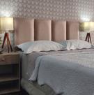 Cabeceira 160 Cama Box V4 Módulos Bege Linho Painel RBL
