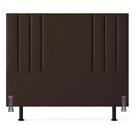 Cabeceira 195 Cm Suede Moderna King Clássica Cama Box Frame Cor:marrom