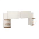 Cabeceira 4 em 1 Cama Box Solteiro Casal Queen King Size Decoração Quarto 2 Mesinhas Laterais Criado Prateleiras Organizadoras PRADO MÓVEIS