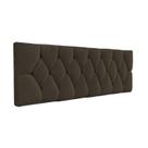 Cabeceira Almofadada Capitonê Para Cama Luxo Suede RBL