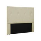 Cabeceira Aquilla Para Cama Box Queen 160cm material sintético Bege - D'Rossi