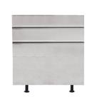 Cabeceira Argentina Cama Box Casal 140 cm Suede Cinza Claro