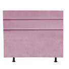 Cabeceira Argentina Cama Box Casal 195 cm Suede Rosa Bebê