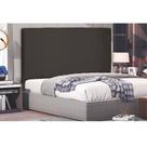 Cabeceira Arizona Para Cama Box King 195 cm Suede Café S04 - D'Rossi