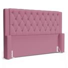 Cabeceira Atena Para Cama Box Queen Size 160cm Capitonê com Frame Suede Rosa - Abmaza