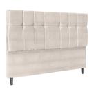 Cabeceira Audi X1 Bege Estofada para Cama Box Solteiro 94Cm Quarto Luxo