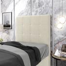 Cabeceira Áurea 90 / N-037 Bouclê Off White Aradecor