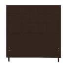 Cabeceira Barcelona Estofada Com Botão de Tecido para Cama Box Casal 144Cm Marrom - JBE Móveis Cabeceira Barcelona Estofada Com Botão de Tecido para Cama Box Casal 144Cm Marrom - JBE Móveis