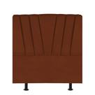 Cabeceira Bélgica Cama Box Casal 140 cm Suede Terra Cota