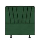 Cabeceira Bélgica Cama Box Casal 140 cm Suede Verde