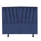 Cabeceira Bélgica Cama Box Casal 160 cm Suede Azul