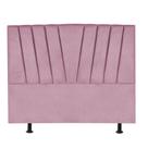 Cabeceira Bélgica Cama Box Casal 160 cm Suede Rosa Bebê