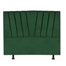 Cabeceira Bélgica Cama Box Casal 195 cm Suede Verde