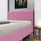 Cabeceira Bellatrix 160 para Cama Queen Sued Rosê Aradecor
