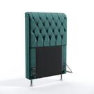 Cabeceira Bellatrix 90 Modulada Estofada N-032 Veludo Verde Petróleo Aradecor Cabeceira Bellatrix 90 Modulada Estofada N-032 Veludo Verde Petróleo Aradecor