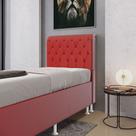 Cabeceira Bellatrix 90 para Cama Box de Solteiro A-020 Couro Artificial Vermelho Aradecor Cabeceira Bellatrix 90 para Cama Box de Solteiro A-020 Couro Artificial Vermelho Aradecor