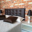 Cabeceira Botonê 15 Marrom Casal 140 X 120 Cm