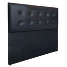 Cabeceira Botonê Almofadada Para Cama Luxo Clean material sintético RBL