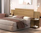 Cabeceira Box Austria Regulável 100% MDF Castanho -Basoto