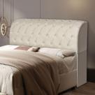 Cabeceira Box Capitone Com Bau Organizador Casal 1.40mt - Antonella Para Quarto Luxuoso