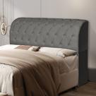 Cabeceira Box Capitone Com Bau Organizador Casal 1.40mt - Antonella Para Quarto Luxuoso