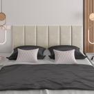 Cabeceira Box Estofada 160cm x 58cm Queen Modelo Paris Bege