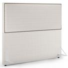 Cabeceira Box Queen Com Tachas 160 cm Vicenza L02 Bouclê Cru - Lyam Decor