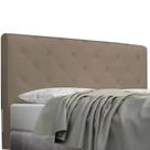Cabeceira Box Queen Size Dubai 1,60m Suede Bege