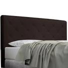 Cabeceira Box Queen Size Dubai 1,60m Suede Marrom