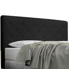 Cabeceira Box Queen Size Dubai 1,60m Suede Preto