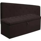 Cabeceira Box Queen Size Dubai com Calçadeira 1,60m Suede Marrom