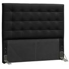 Cabeceira Box Queen Size Paris 1,60m Corano Preto